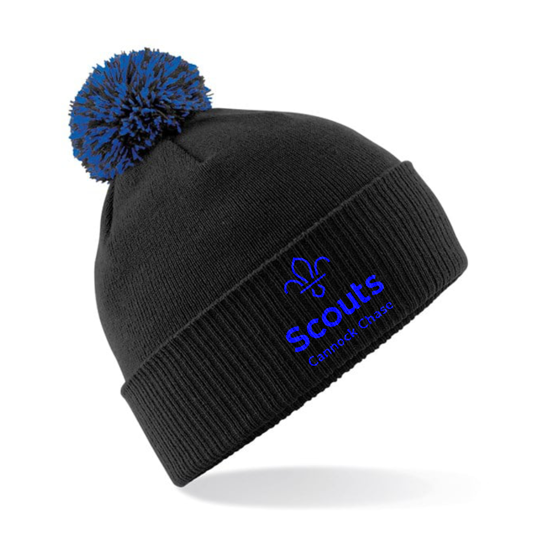 Scouts Birmingham County - Black/Blue Bobble Beanie