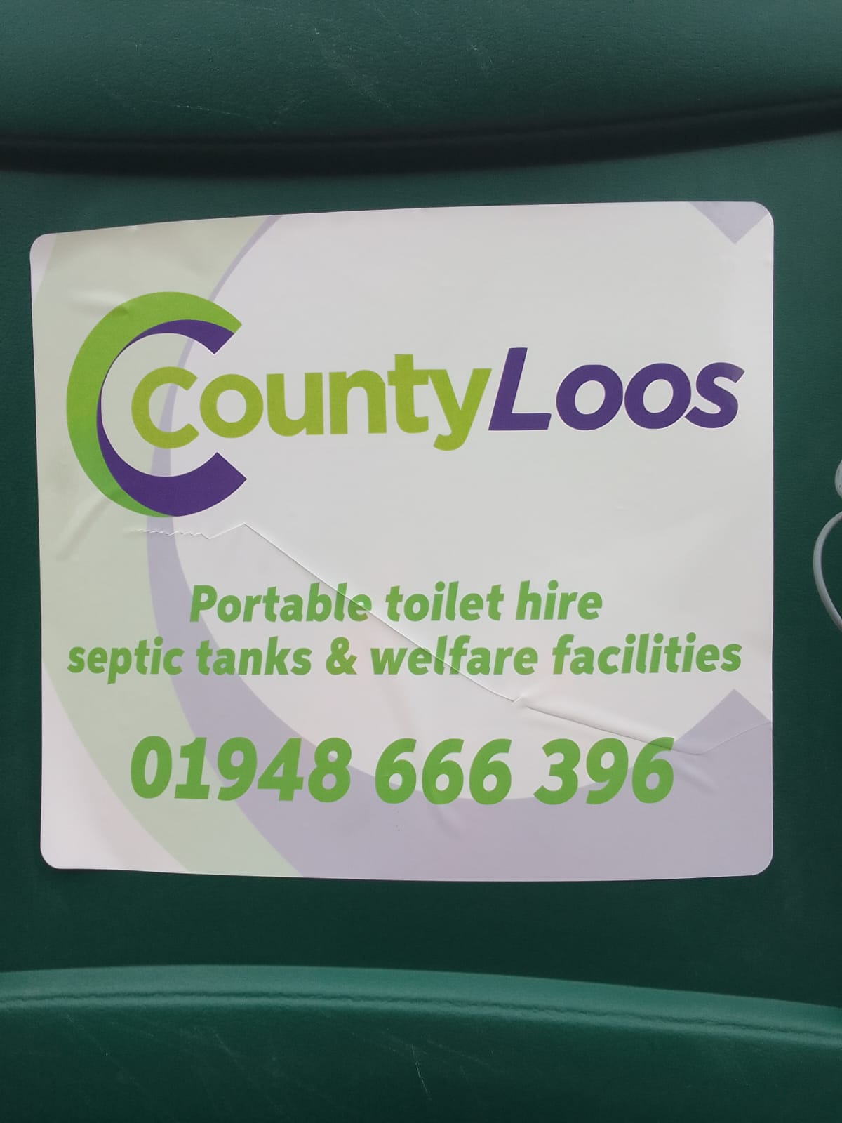 35x40cm Rectangle CountyLoo’s sticker (100 pack)