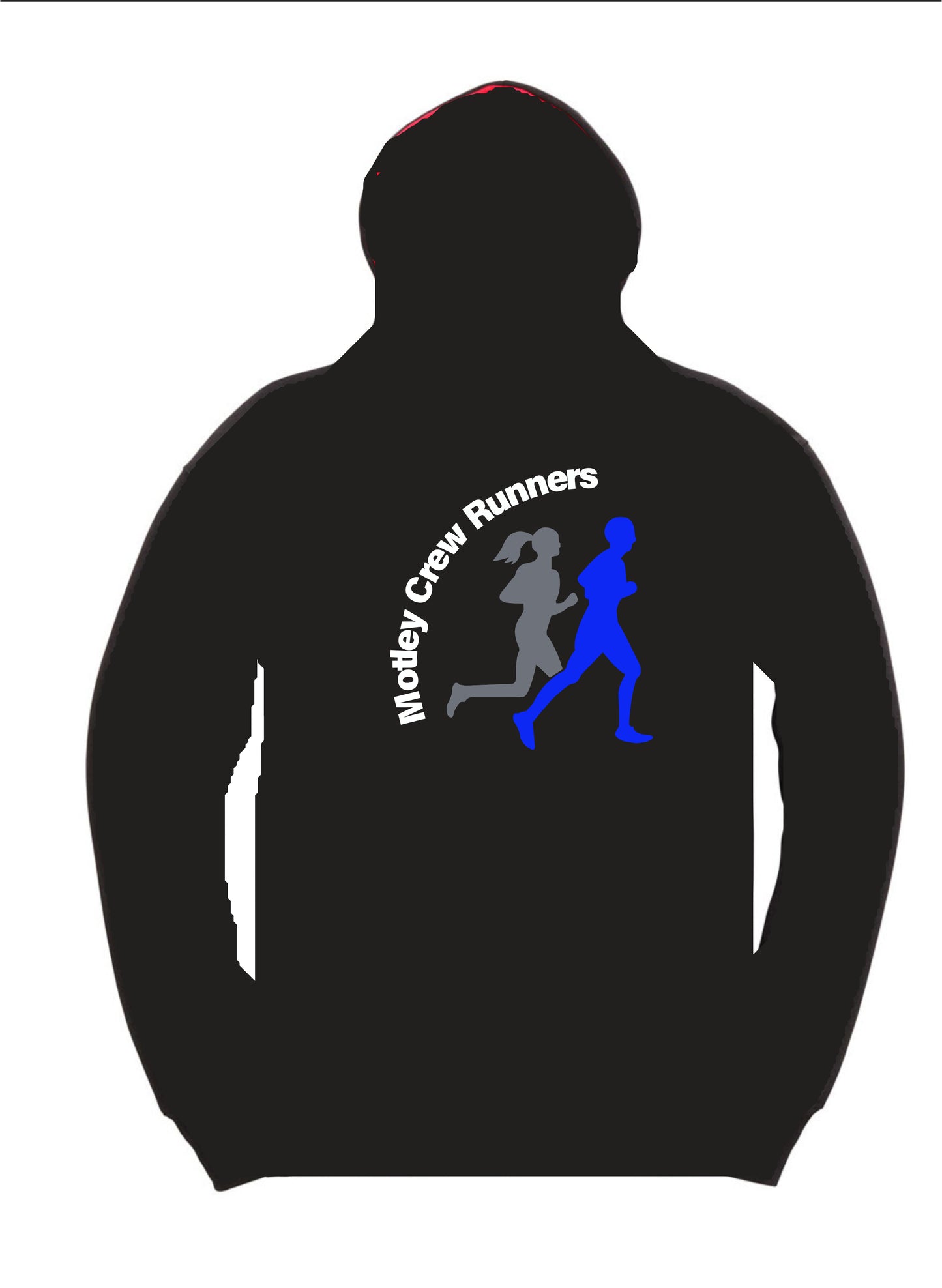 Black and Red Motley Crew Runners - Hoodie
