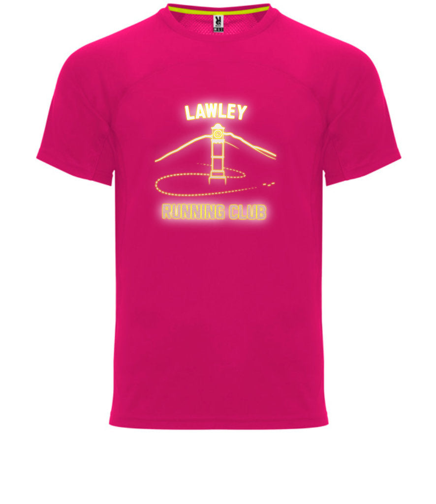 Lawley Running Club Mens tech tee Pink