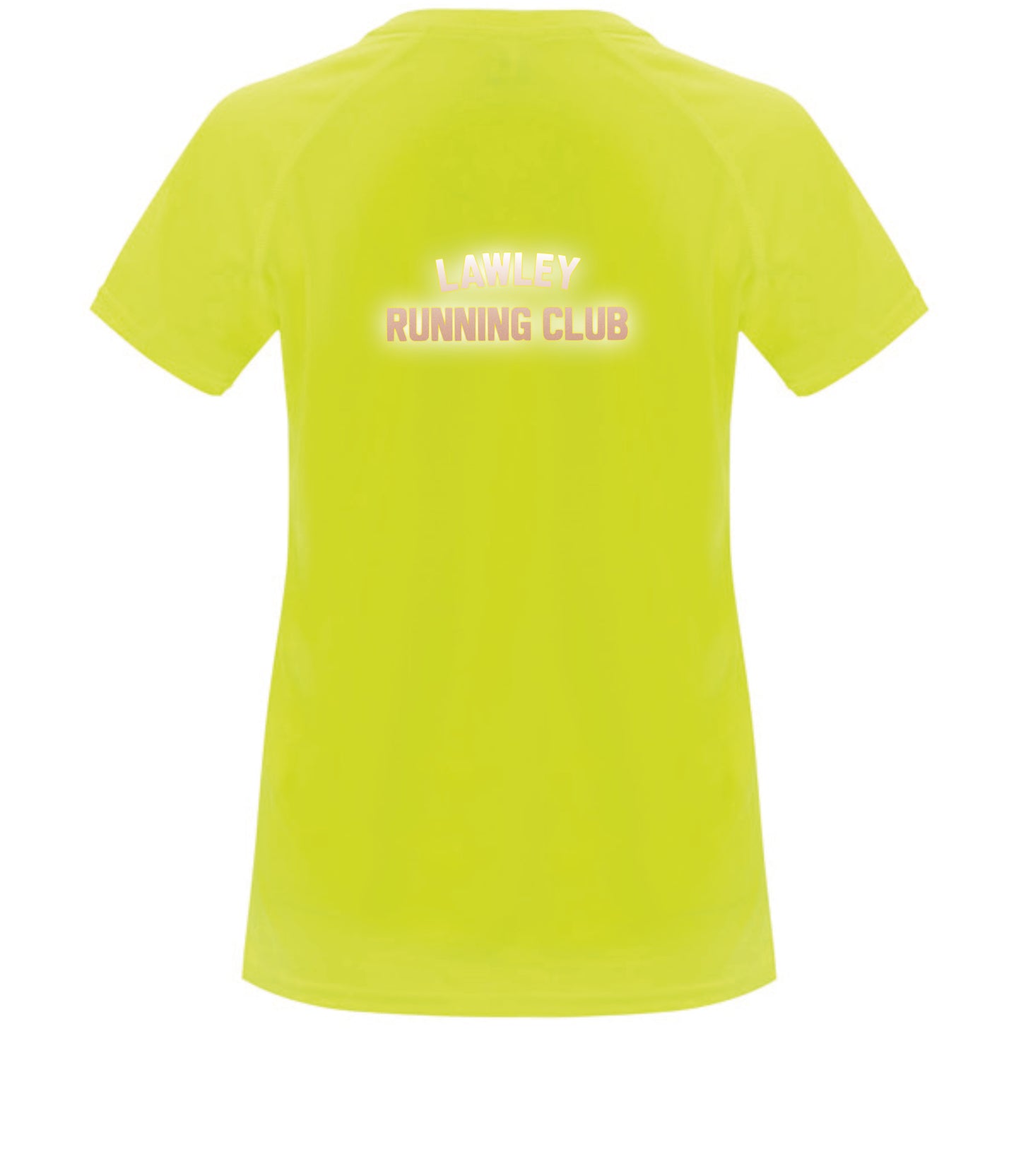 Lawley Running Club Ladies tech tee Yellow