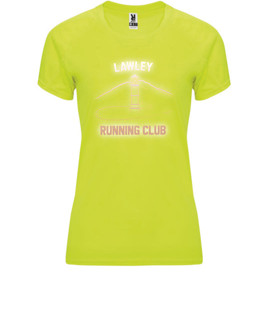 Lawley Running Club Ladies tech tee Yellow