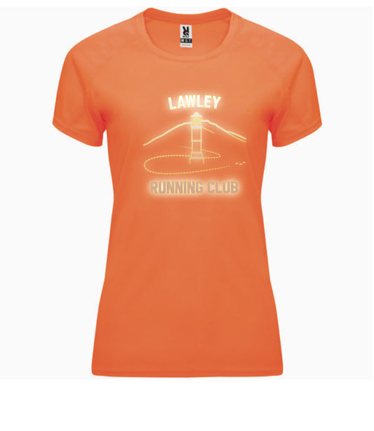 Lawley Running Club Ladies tech tee Orange