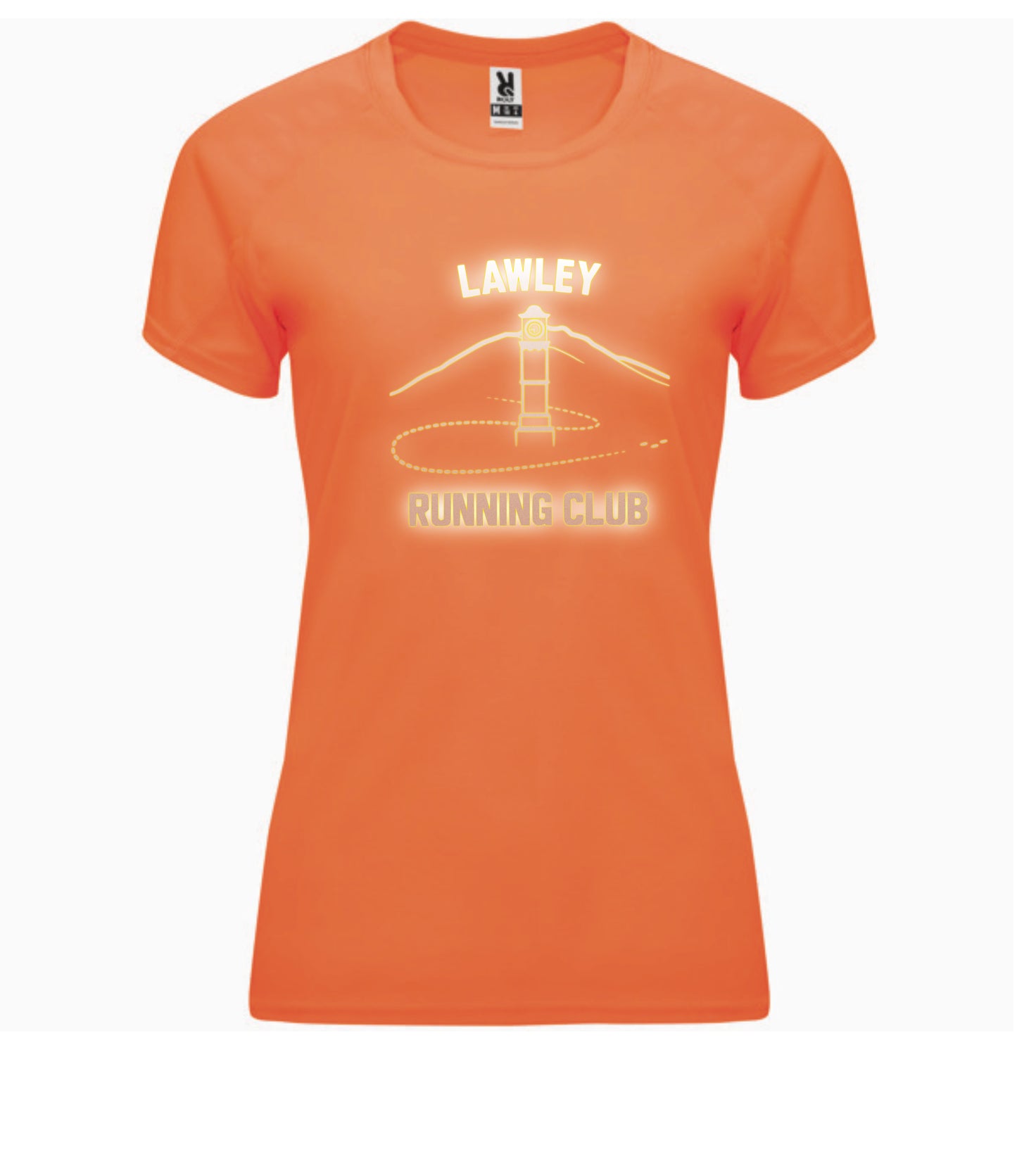 Lawley Running Club Ladies tech tee Orange
