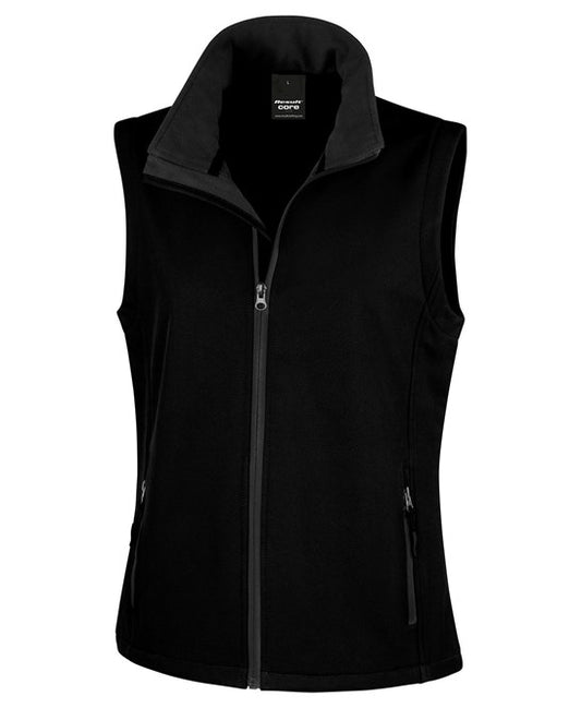 Women's printable softshell bodywarmer
