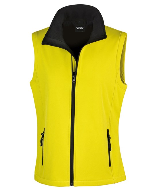 Women's printable softshell bodywarmer
