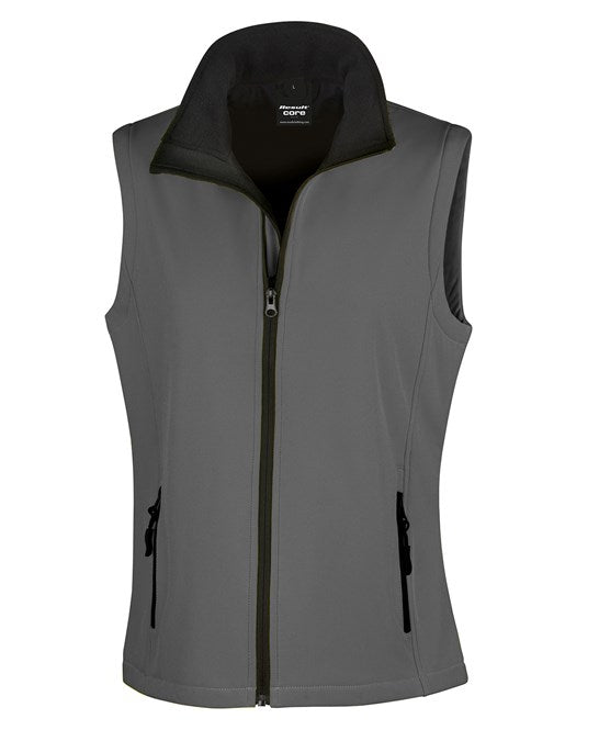 Women's printable softshell bodywarmer