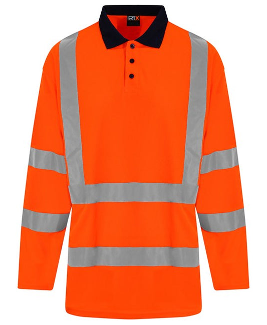 High visibility long sleeve polo