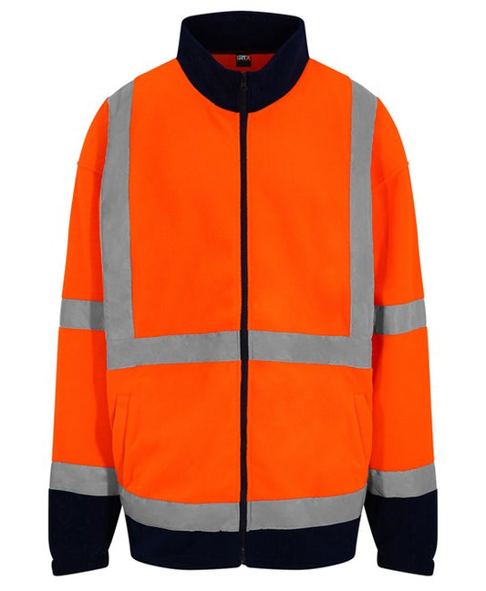 High visibility full-zip fleece