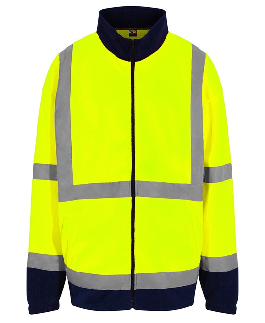 High visibility full-zip fleece