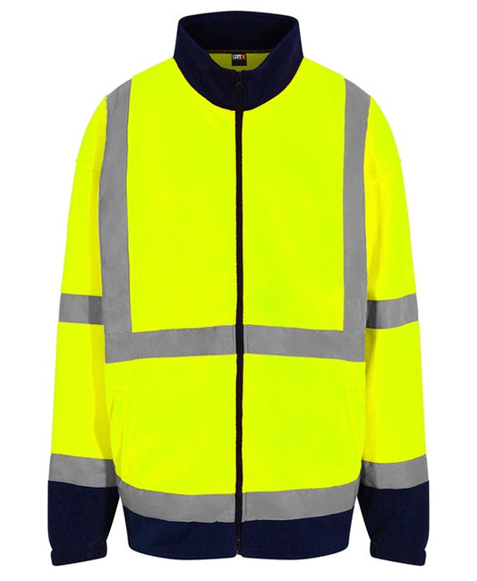 High visibility full-zip fleece