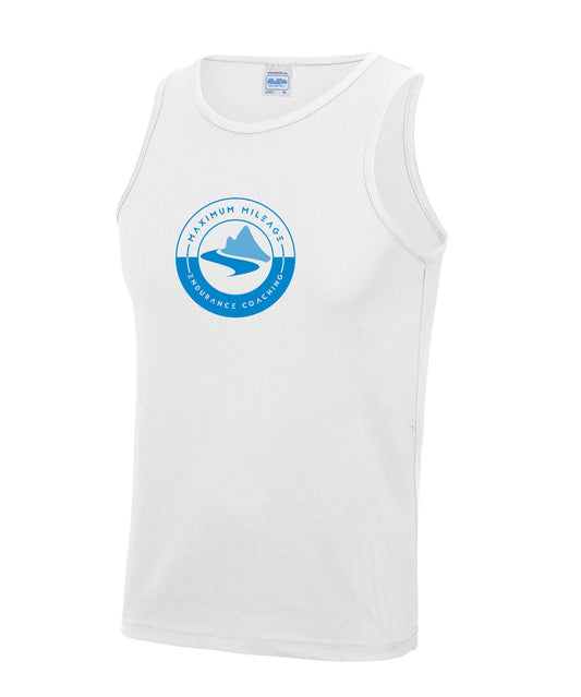 Maximum Mileage White Vest - Mens