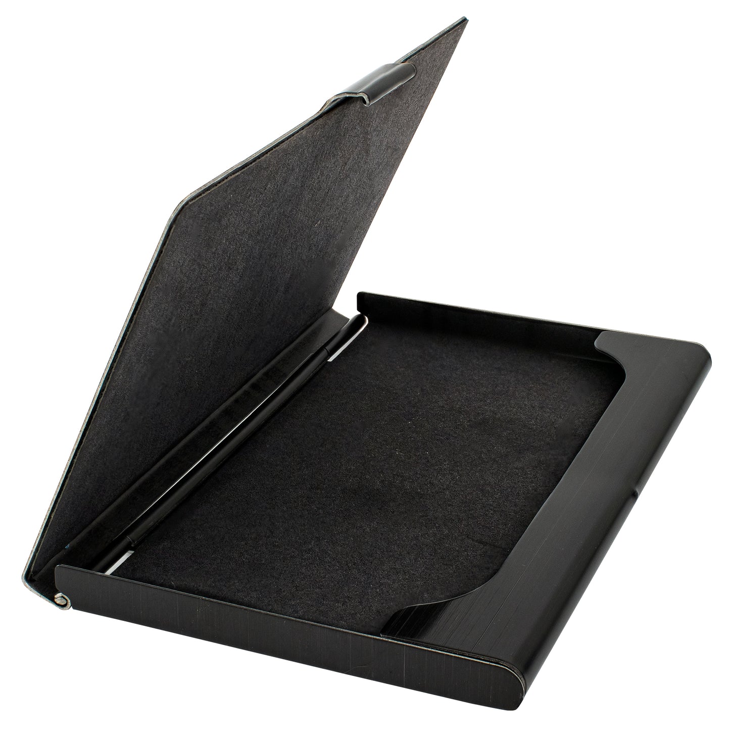 Steel Black Business Card Holder
