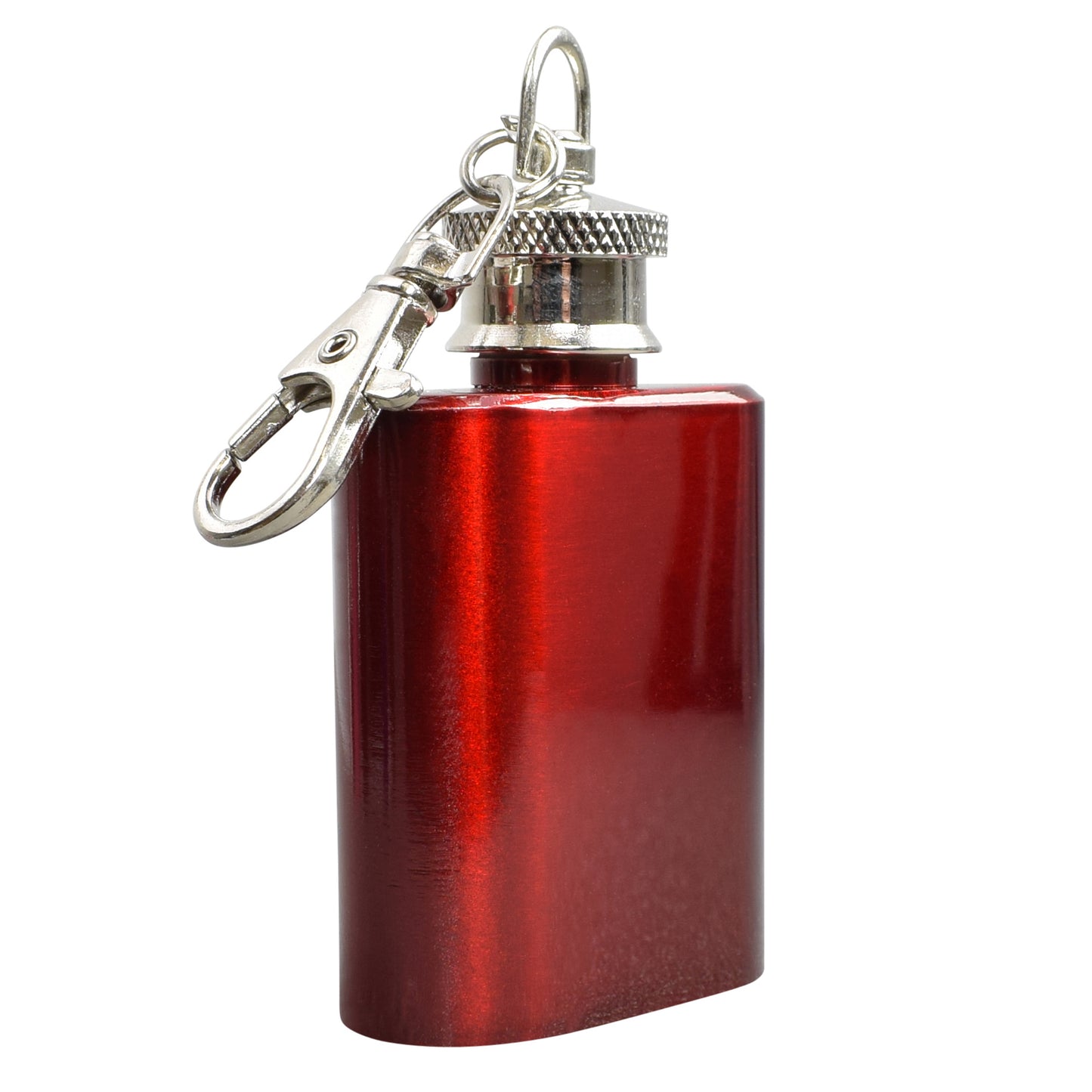 Red Mini keyring hip flask