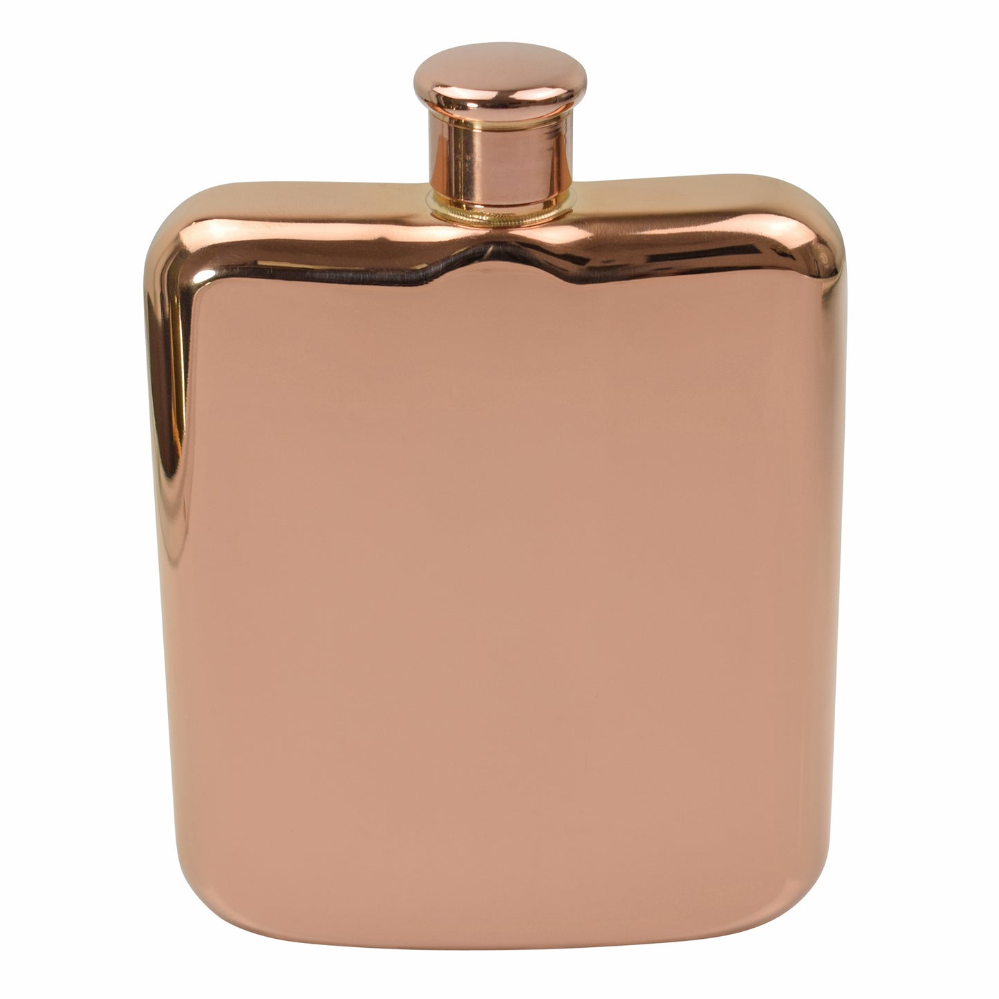 Shiny Rose Gold Hip Flask