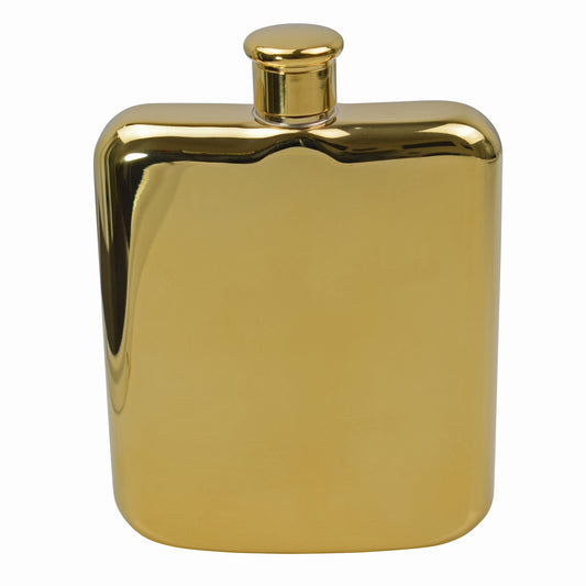 Shiny Gold Hip Flask