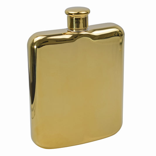 Shiny Gold Hip Flask