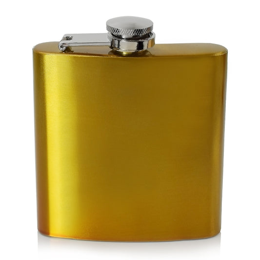 6oz Metallic Gold Hip Flask