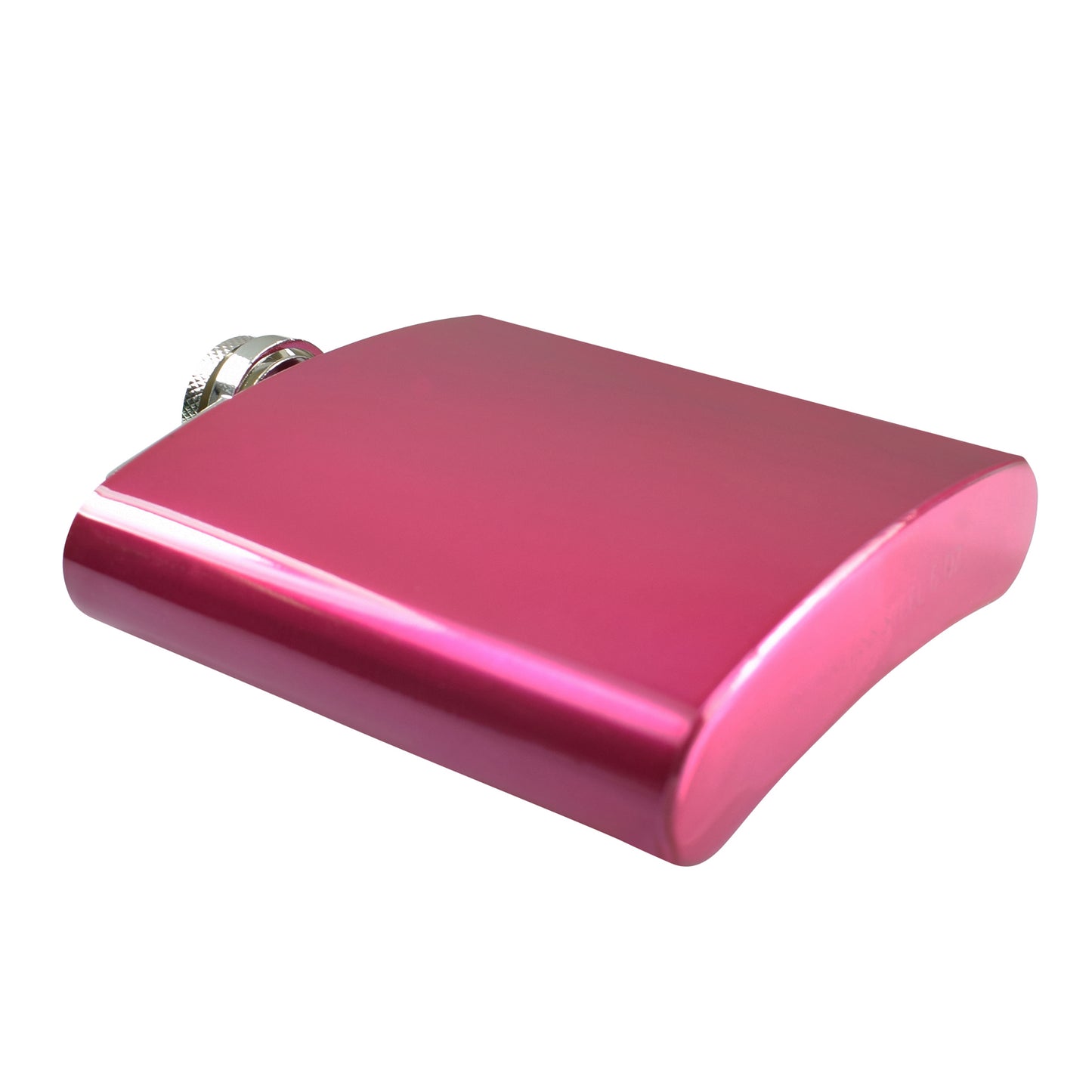 6oz Metallic Pink Hip Flask