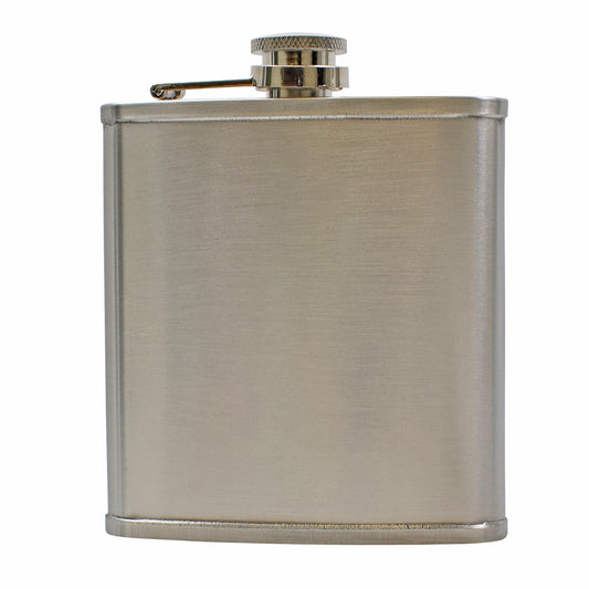 6oz Steel Lipped Hip Flask