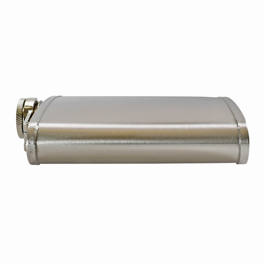 6oz Steel Lipped Hip Flask