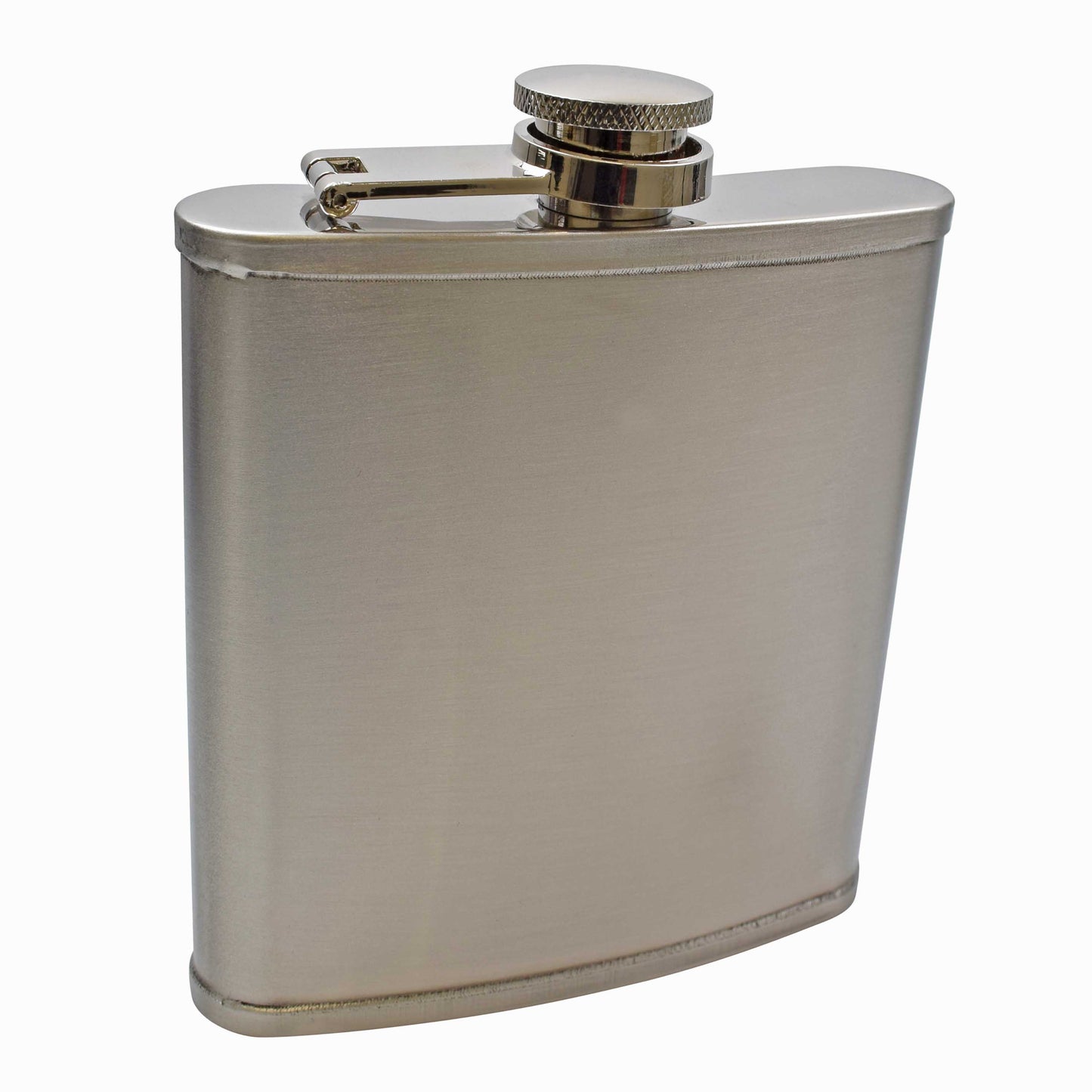 6oz Steel Lipped Hip Flask