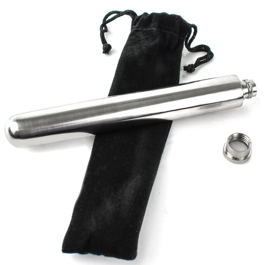1.7ox Cylinder Steel Flask