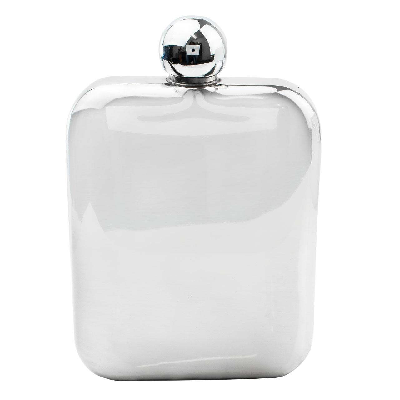 6oz Cushion Silver Hip Flask