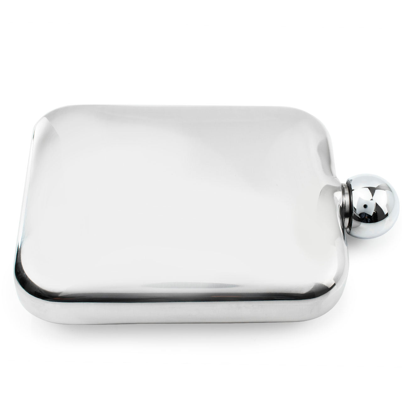 6oz Cushion Silver Hip Flask