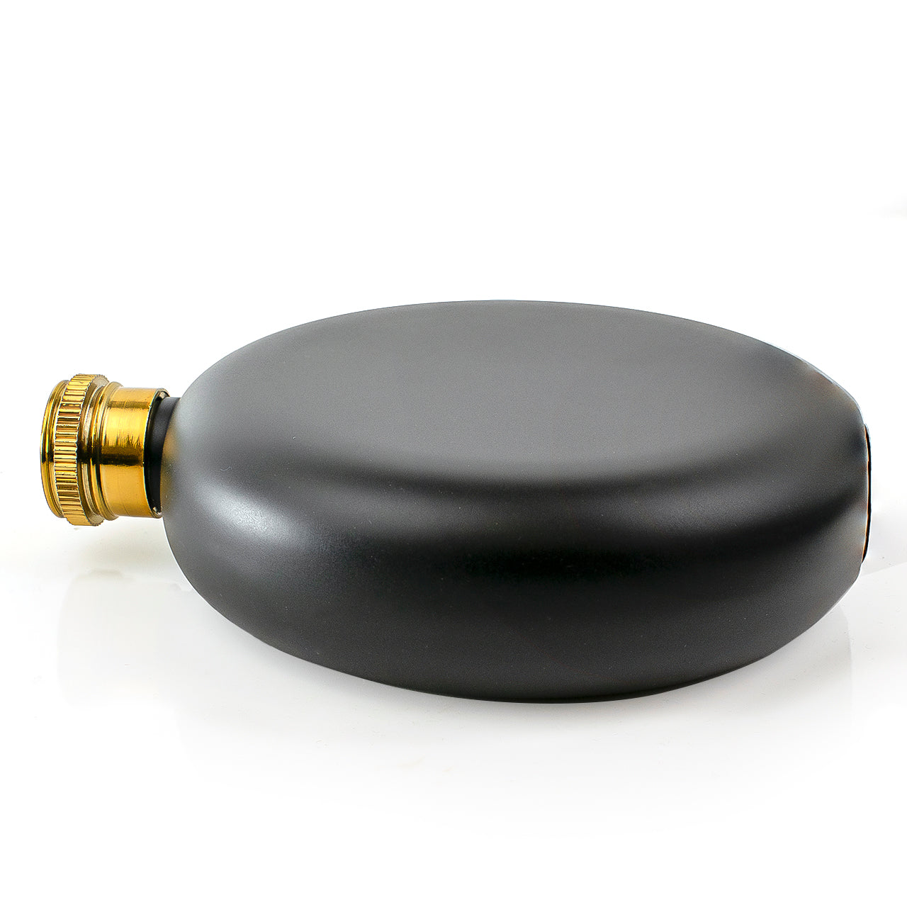 5oz Round Matte Black Hip Flask