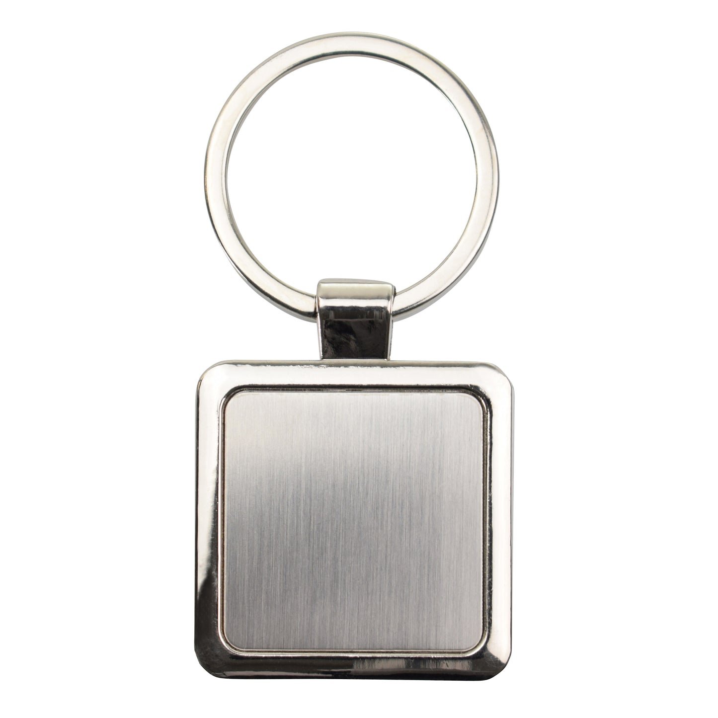 Chrome Square Keyring