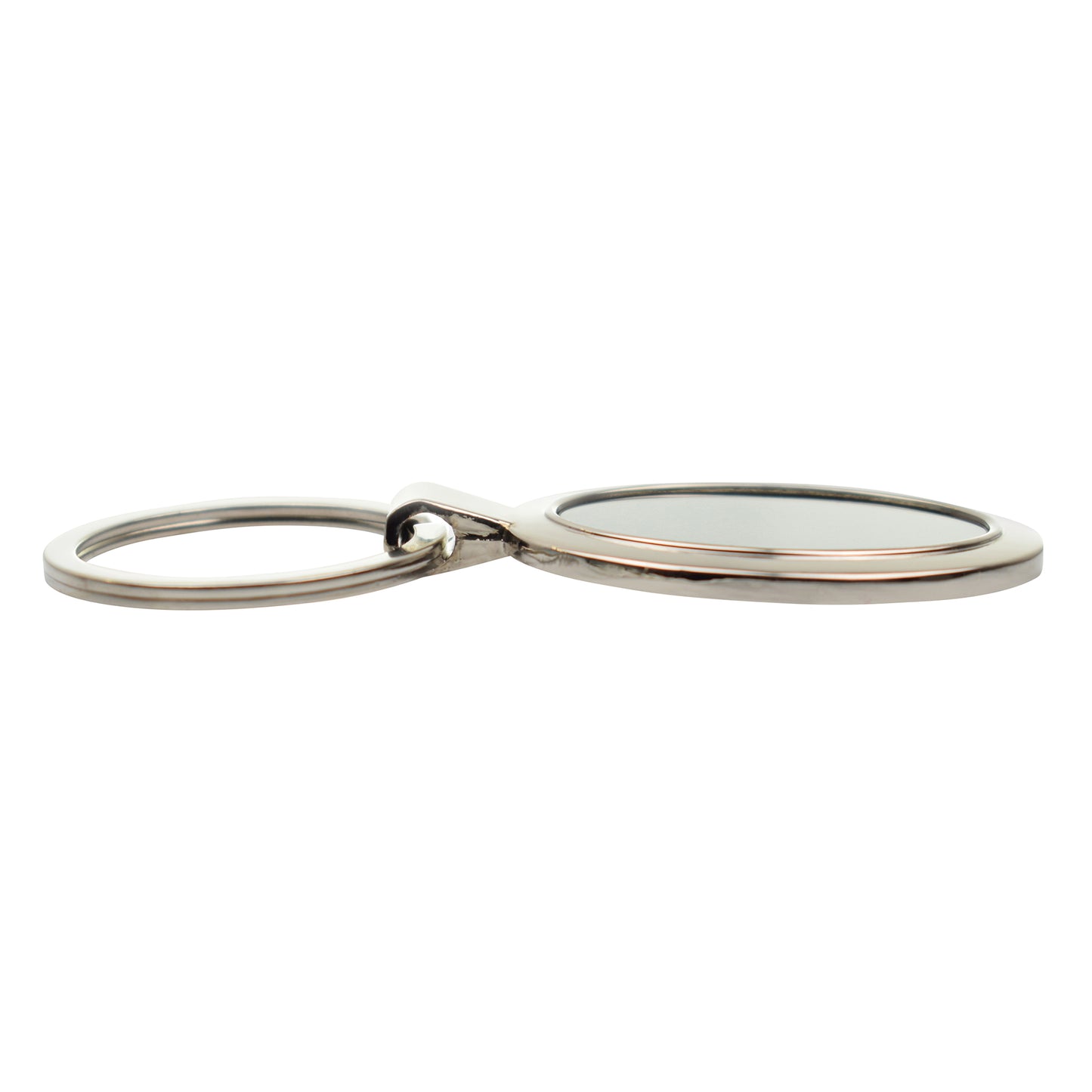 Black Oval Keyring