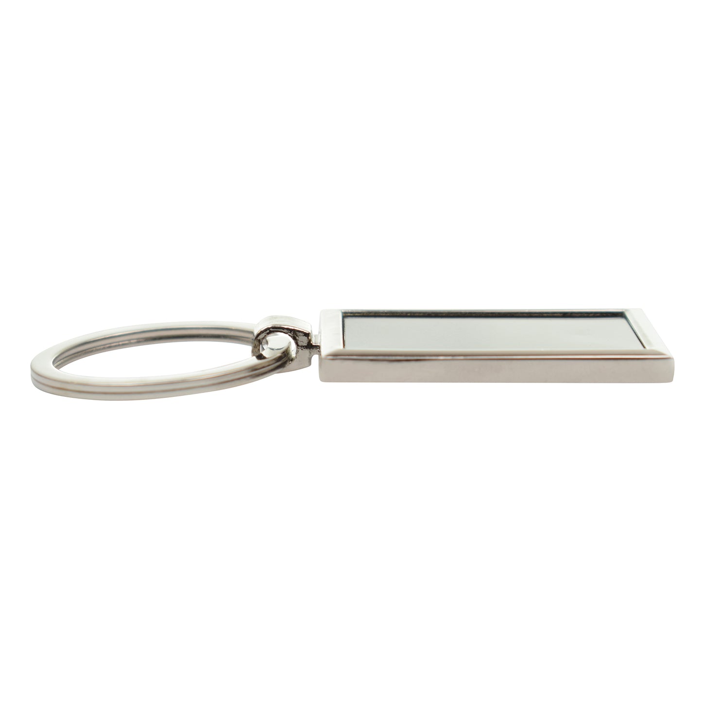 Chrome Rectangular Keyring