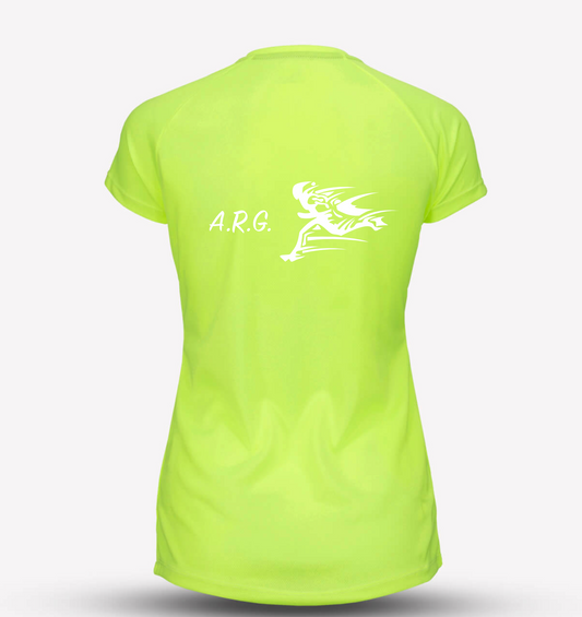 Neon Yellow Mens ARG Recycled Tech Tee