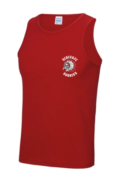 Renegades Mens Tech Vest Black/White/Red