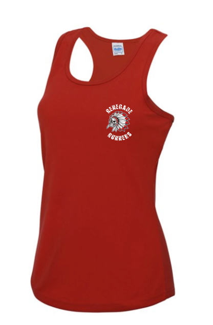 Renegades Womens Tech Vest Black/White/Red