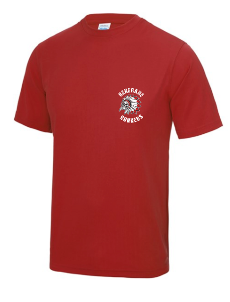 Renegades Mens Tech Tee Black/White/Red