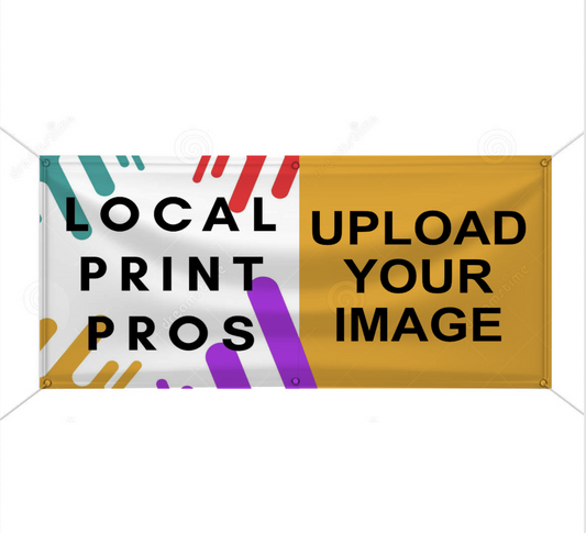 Vinyl banner with eyelets