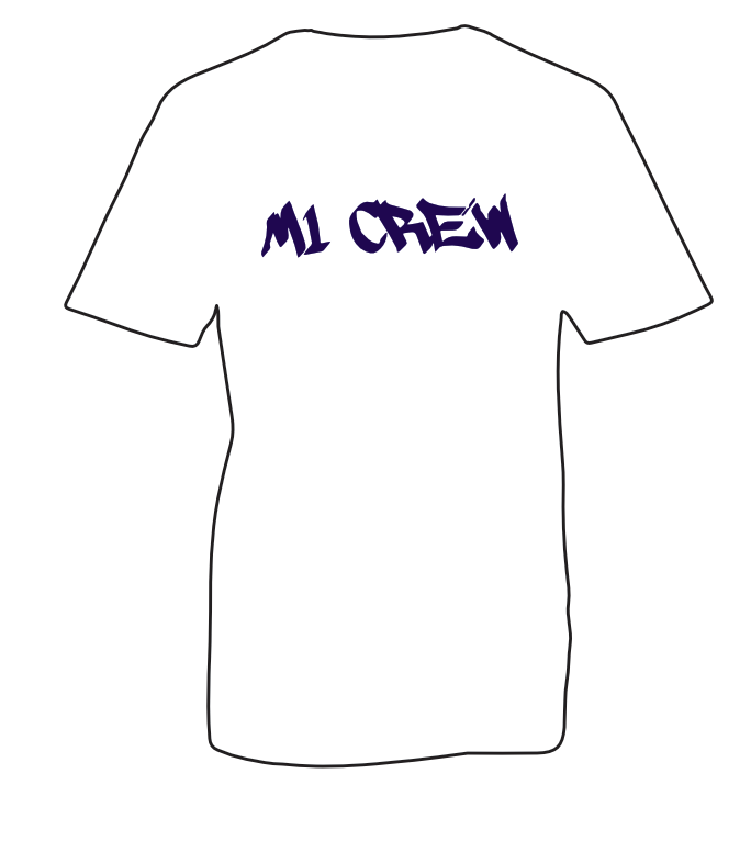 M1 Crew Club Tee - White Unisex