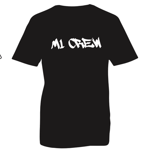 M1 Crew Club Tee - Black Unisex