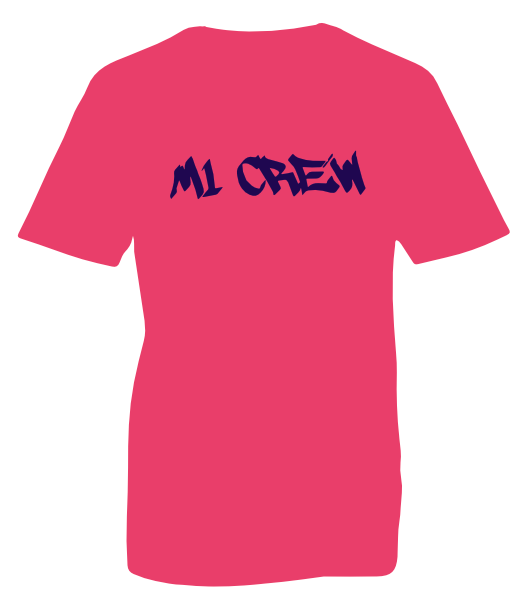 M1 Crew Club Tee - Pink Unisex