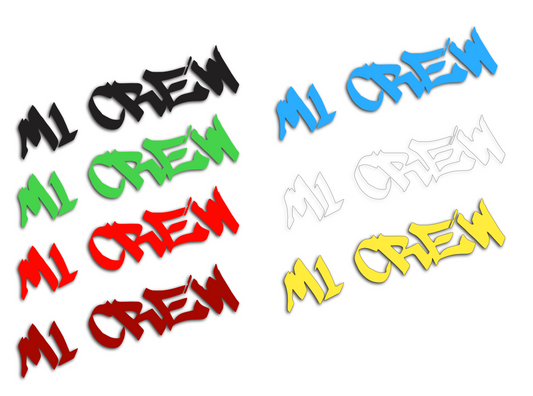 M1 Crew Stickers (single) 150mm