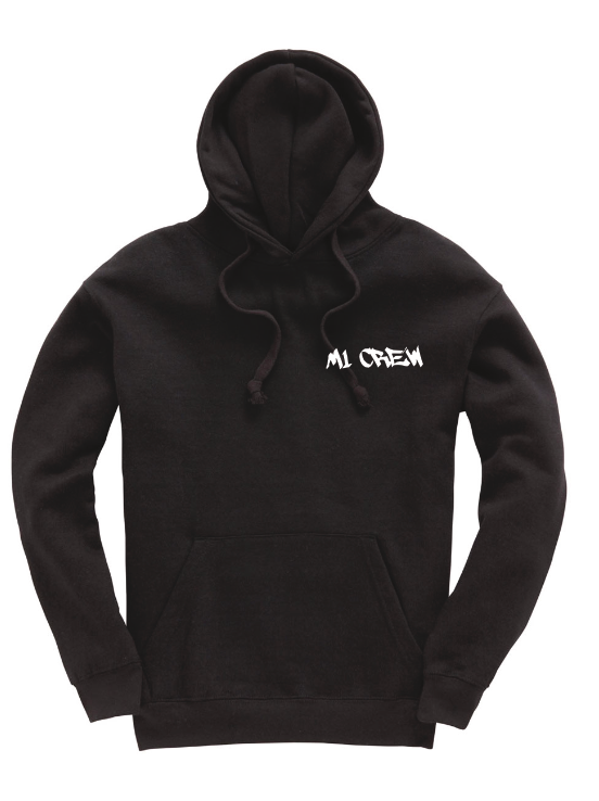 M1 Crew Hoodie - Black