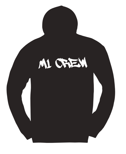 M1 Crew Hoodie - Black