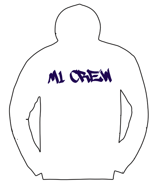 M1 Crew Hoodie - White