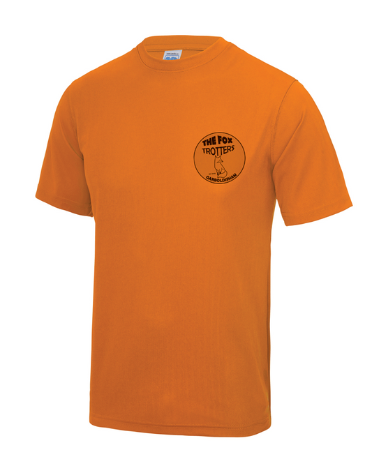 Fox Trotters Mens tech tee Orange