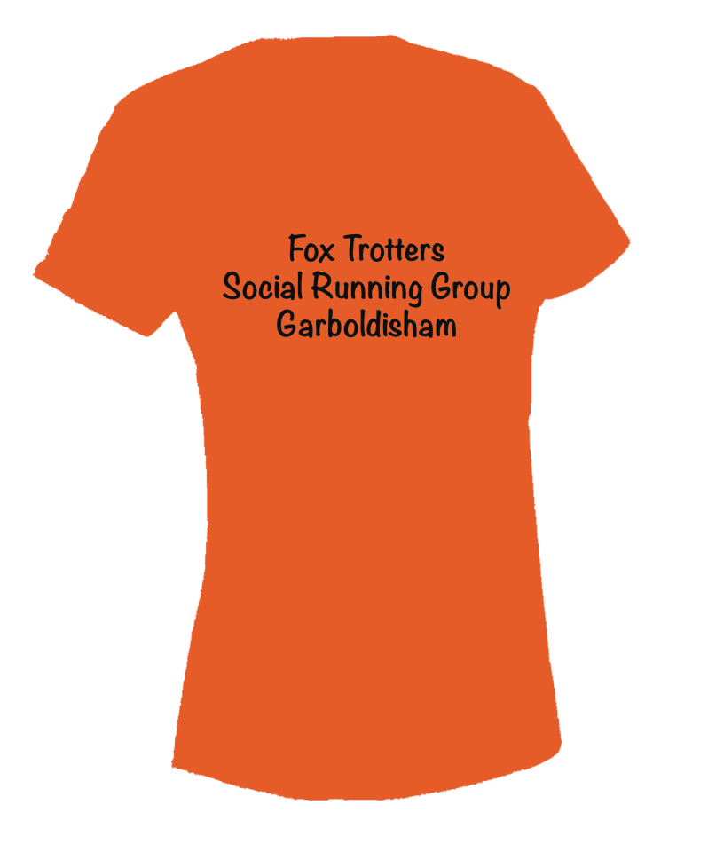 Fox Trotters Womens tech tee Orange
