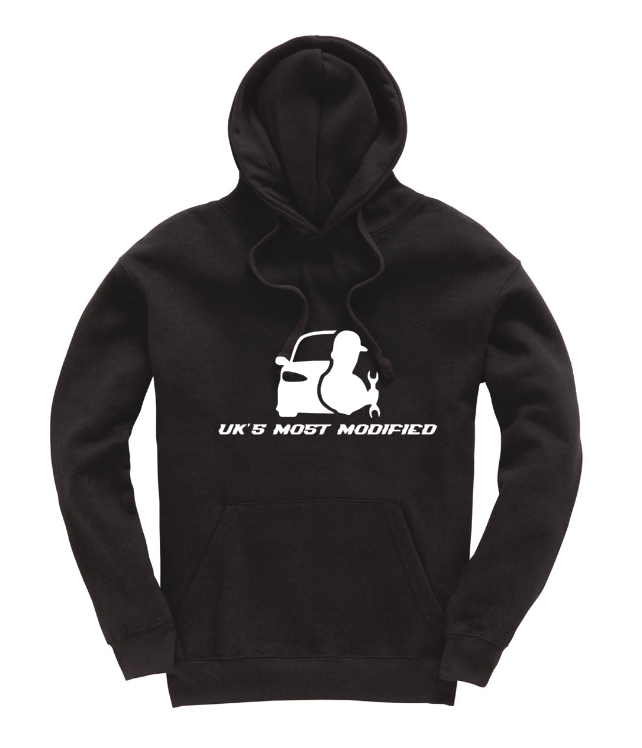 UKMM Hoodie White Print