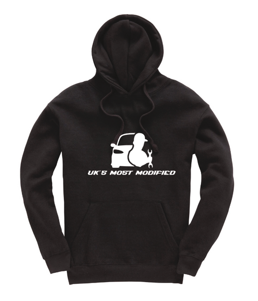 UKMM Hoodie White Print