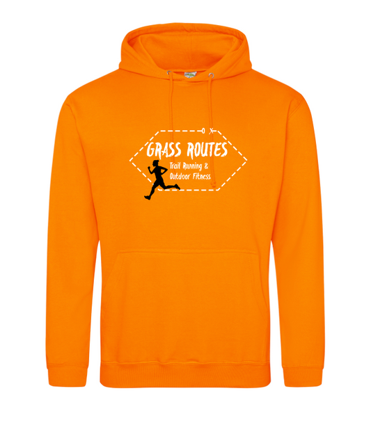 Grass Routes Unisex Hoodie - Orange Crush